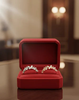 Pearl Butterfly Cluster Ring