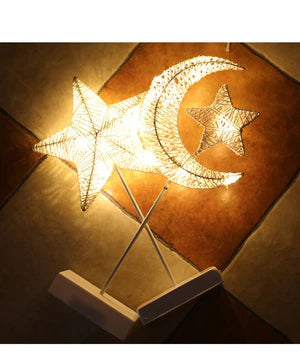 LED Lights Flashing Lights Lights Stars Romantic Room Layout Decoration Love Stars Lamp Table Lamp Rattan Lamp Ball